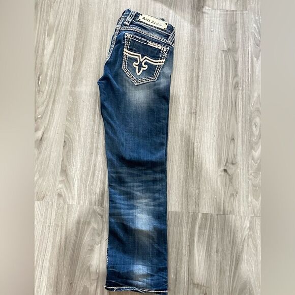 Rock Revival Jacklyn Capri Blue Denim Designed exclusive for Buckle E8388P24 - Picture 5 of 13
